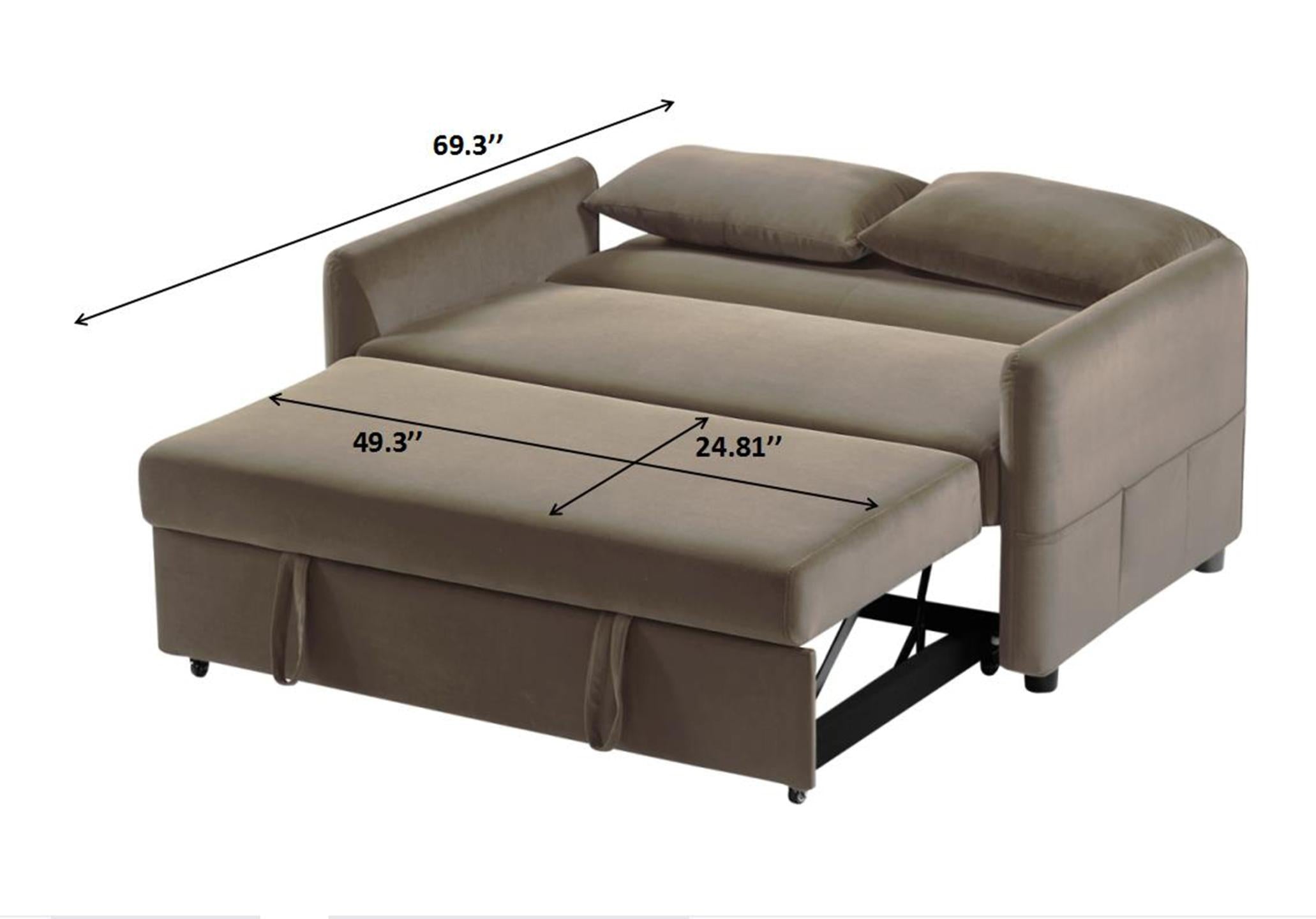 Leisure Loveseat Sofa for Living Room with 2 pillows