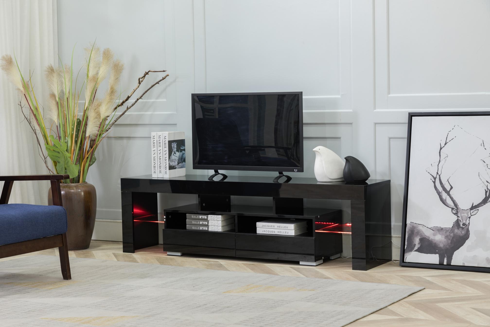 Wood LED TV Cabinet Table for 65 Inch TV