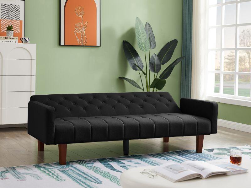 Factory Tufted Back Sofa Mid-Century Convertible Sofa Bed for Living Room