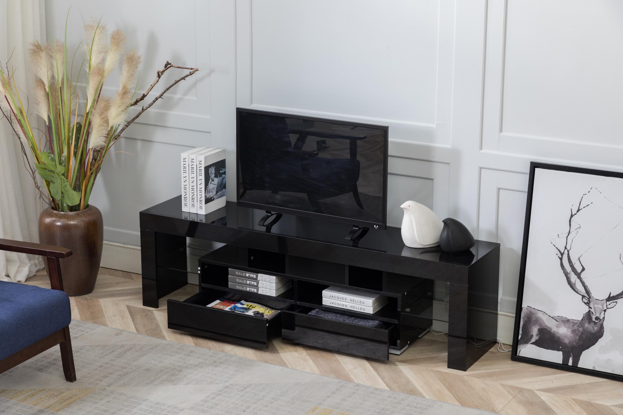 Wood LED TV Cabinet Table for 65 Inch TV