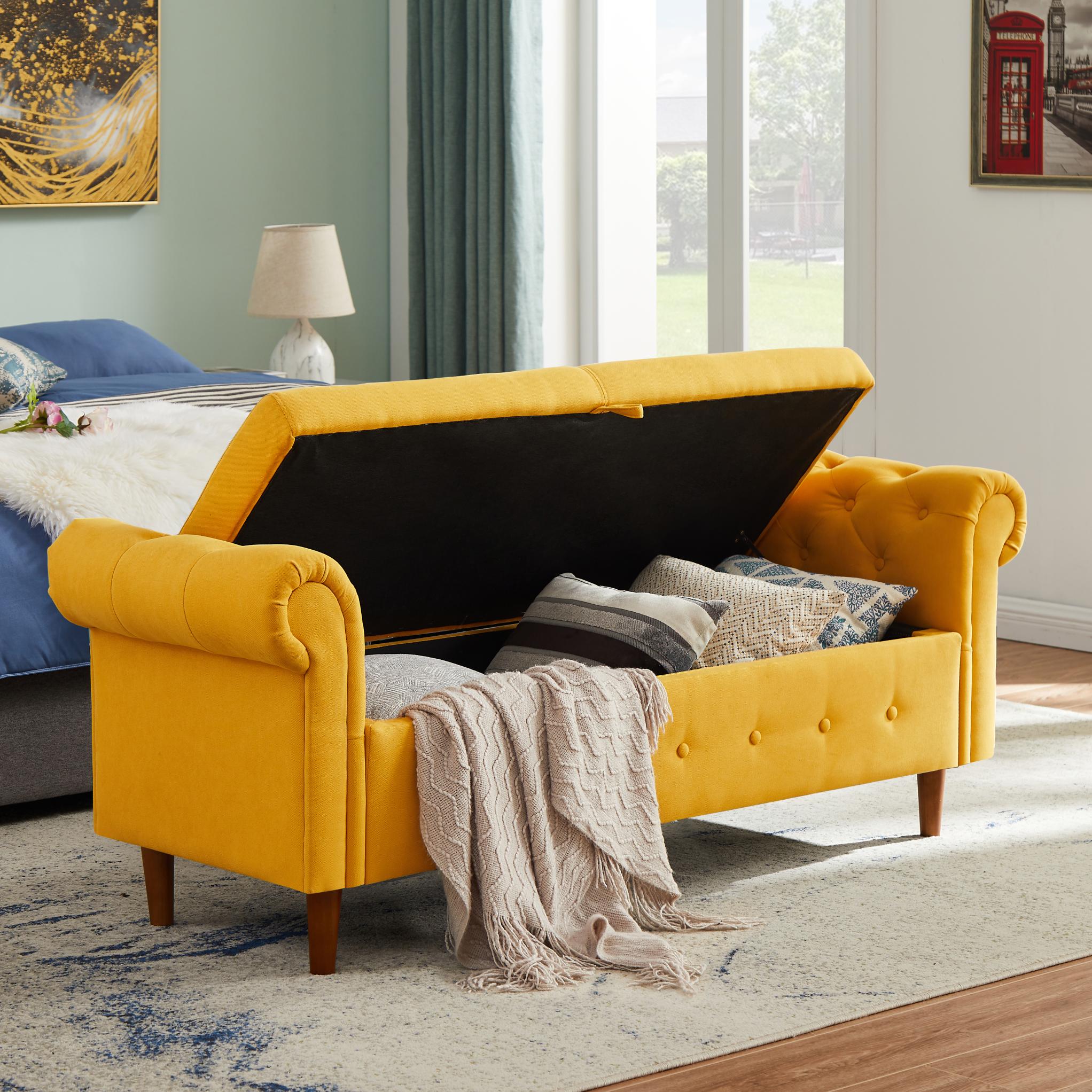 New Style Space Saving Storage Multipurpose Rectangular Sofa Bench with Large Storage Space