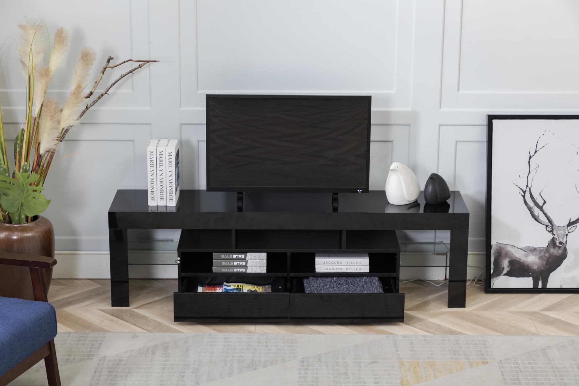 Wood LED TV Cabinet Table for 65 Inch TV