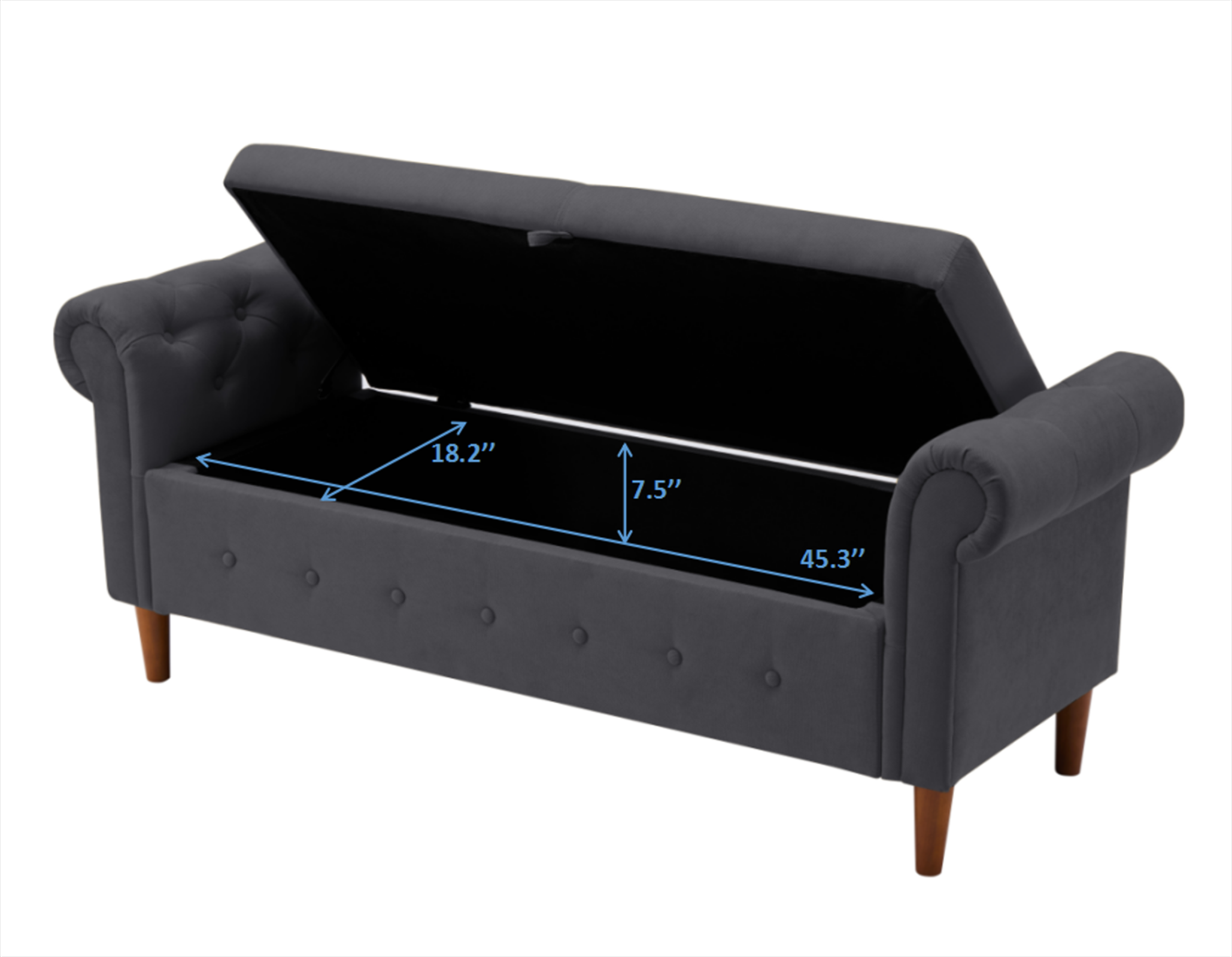 New Style Space Saving Storage Multipurpose Rectangular Sofa Bench with Large Storage Space