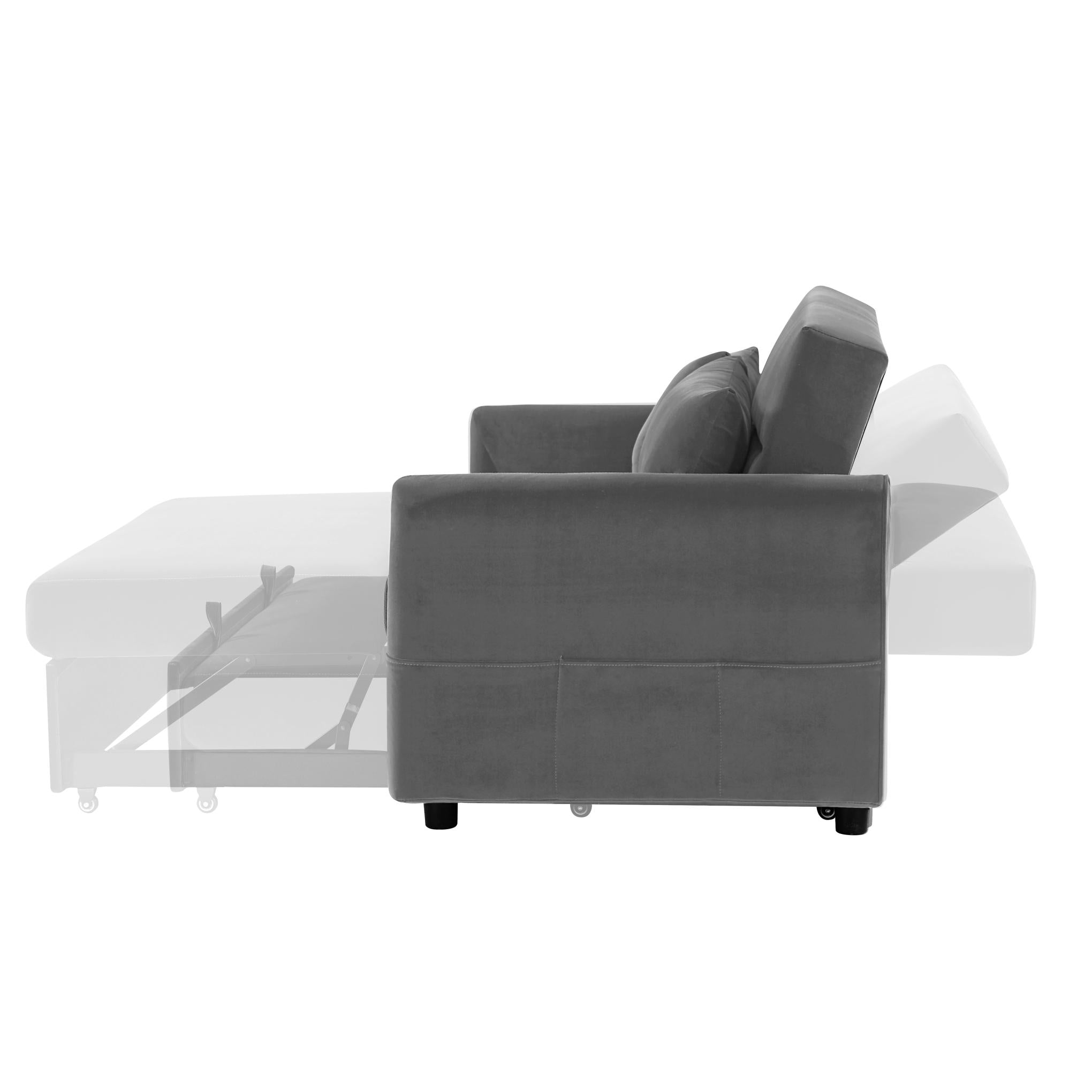 Leisure Loveseat Sofa for Living Room with 2 pillows