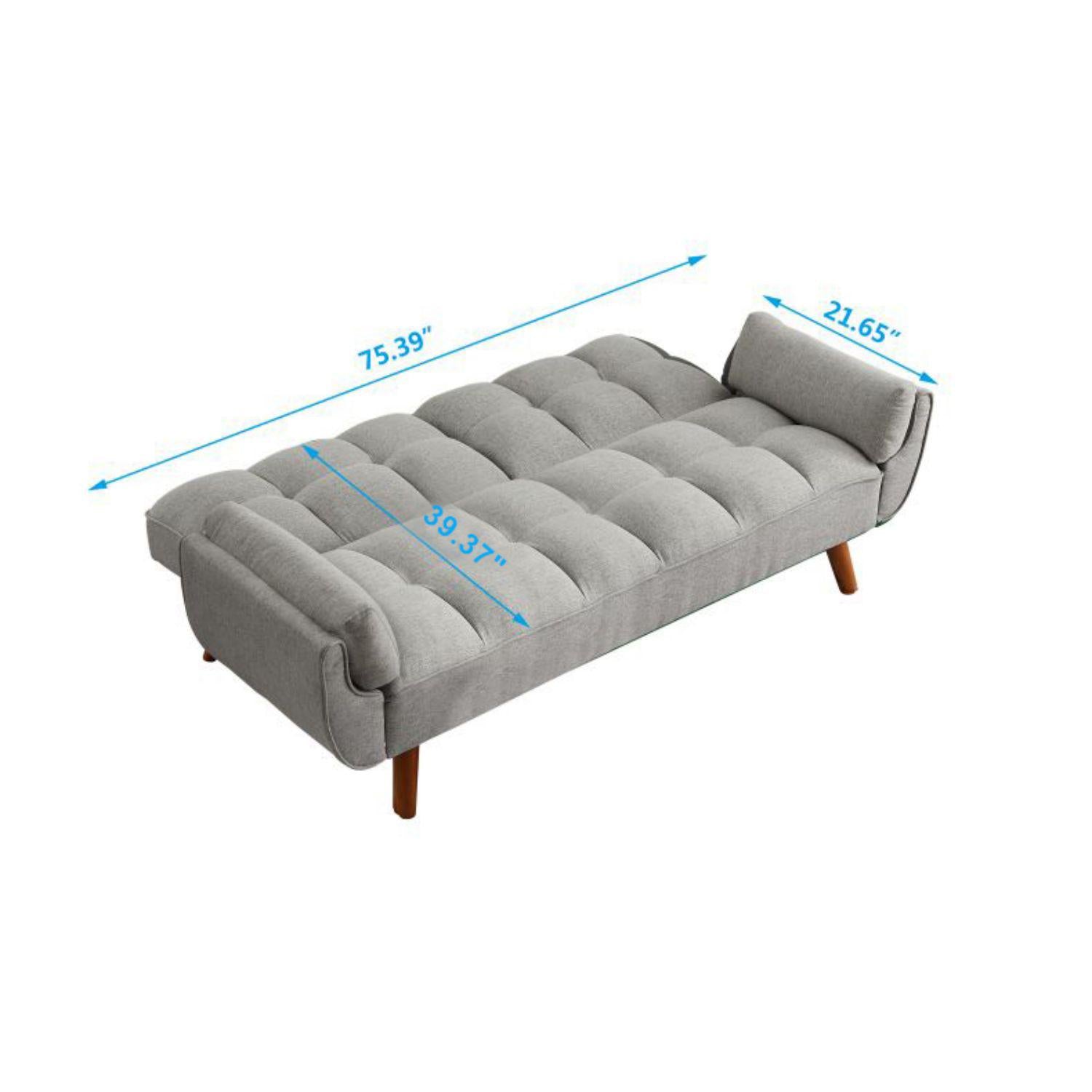 New Design Velvet Sofa Furniture Adjustable Backrest Easily Assembles Loveseat