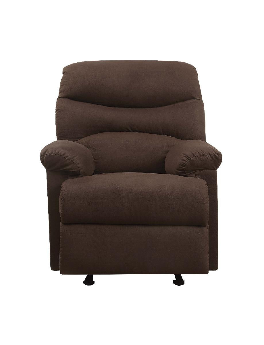 Arcadia Recliner (Motion) in Chocolate Microfiber