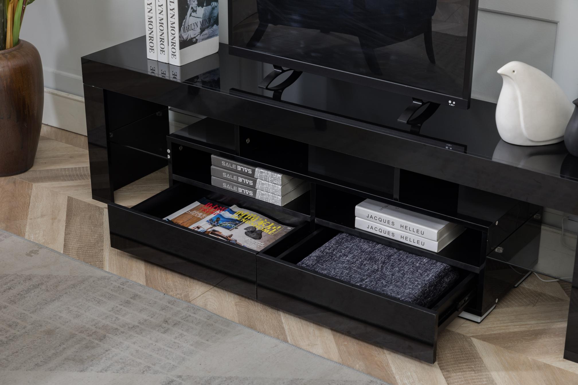 Wood LED TV Cabinet Table for 65 Inch TV