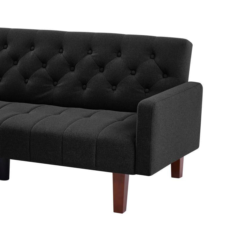 Factory Tufted Back Sofa Mid-Century Convertible Sofa Bed for Living Room