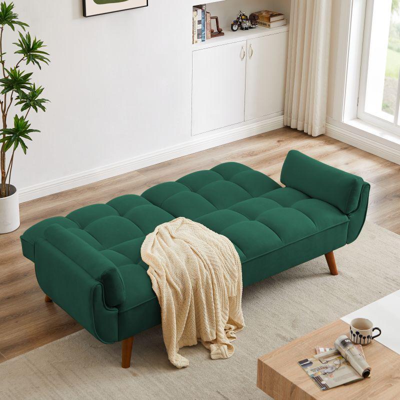 New Design Velvet Sofa Furniture Adjustable Backrest Easily Assembles Loveseat