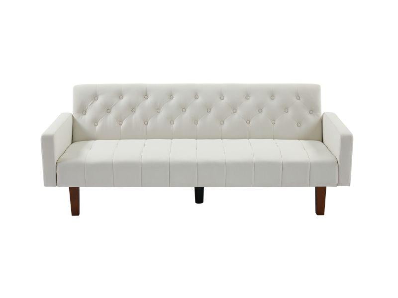 Factory Tufted Back Sofa Mid-Century Convertible Sofa Bed for Living Room