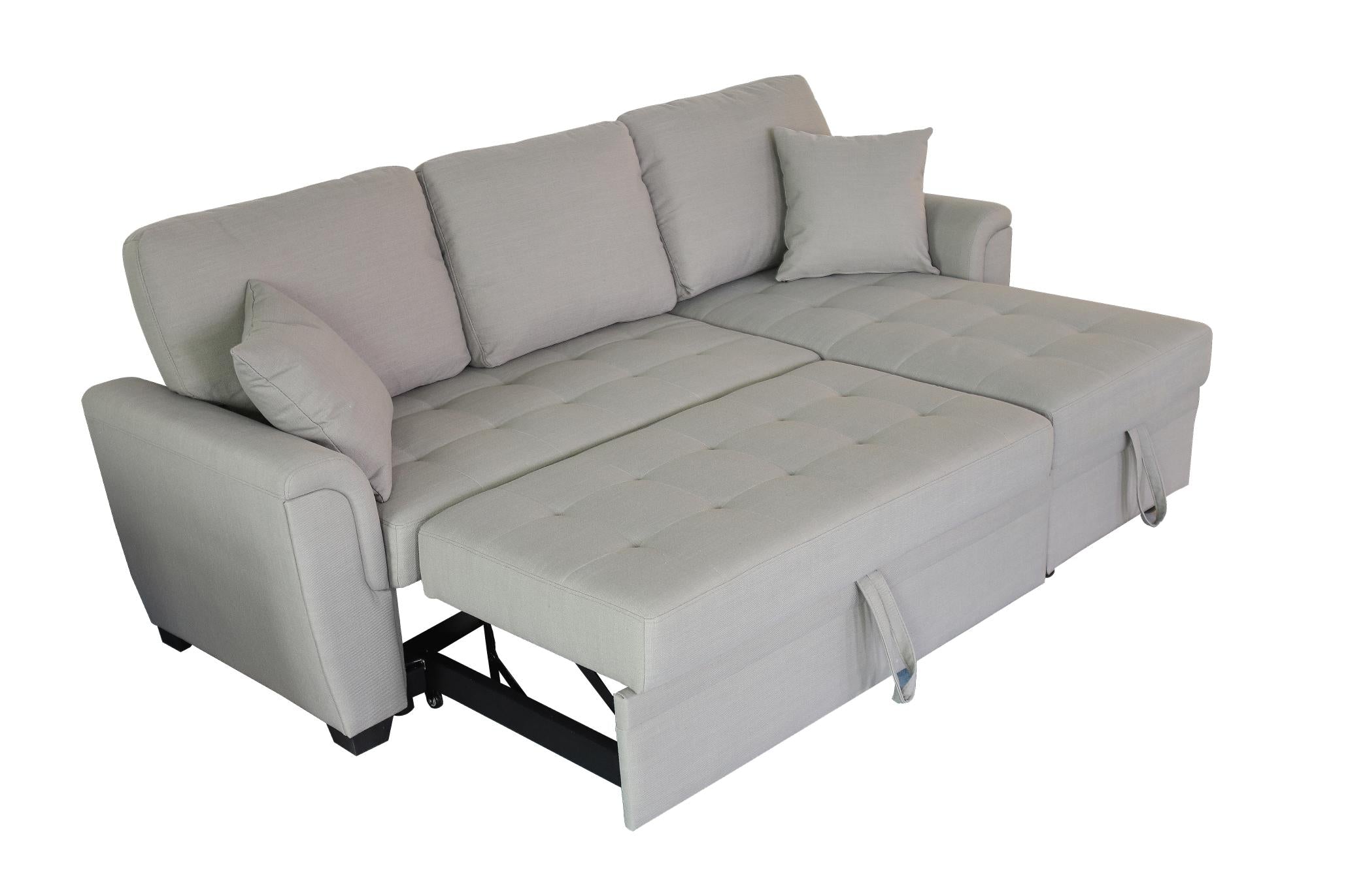 2049 Storage Sofa Bed Tufeted Cushion with 2 Pillows