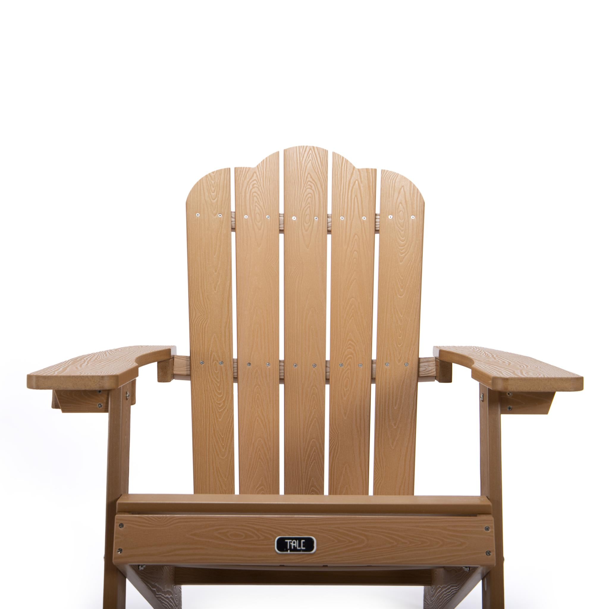 TALE Adirondack Chair Backyard Outdoor Furniture Painted Seating with Cup Holder ，For All-Weather