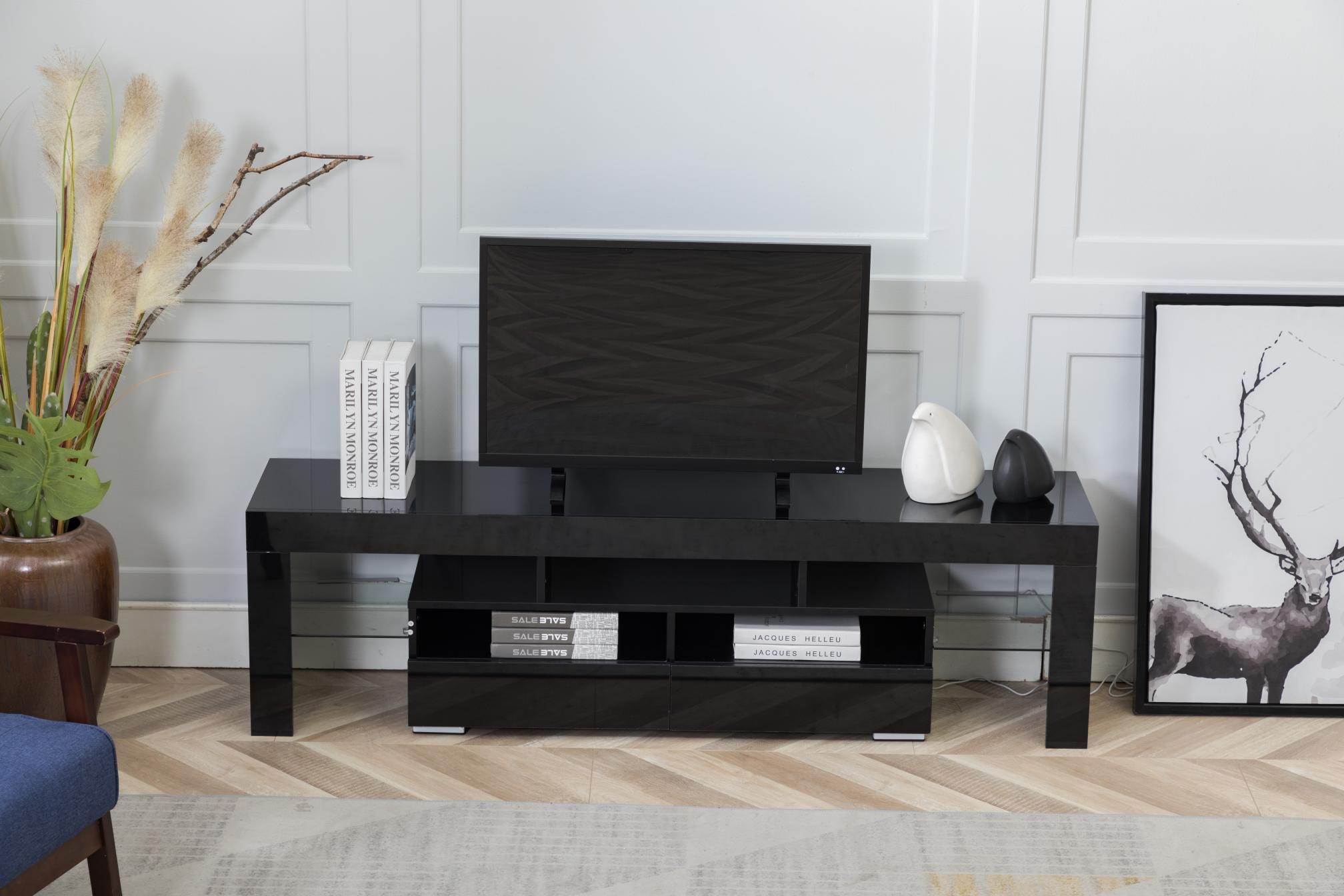 Wood LED TV Cabinet Table for 65 Inch TV