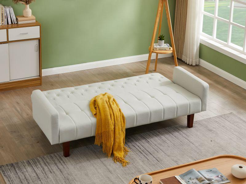 Factory Tufted Back Sofa Mid-Century Convertible Sofa Bed for Living Room