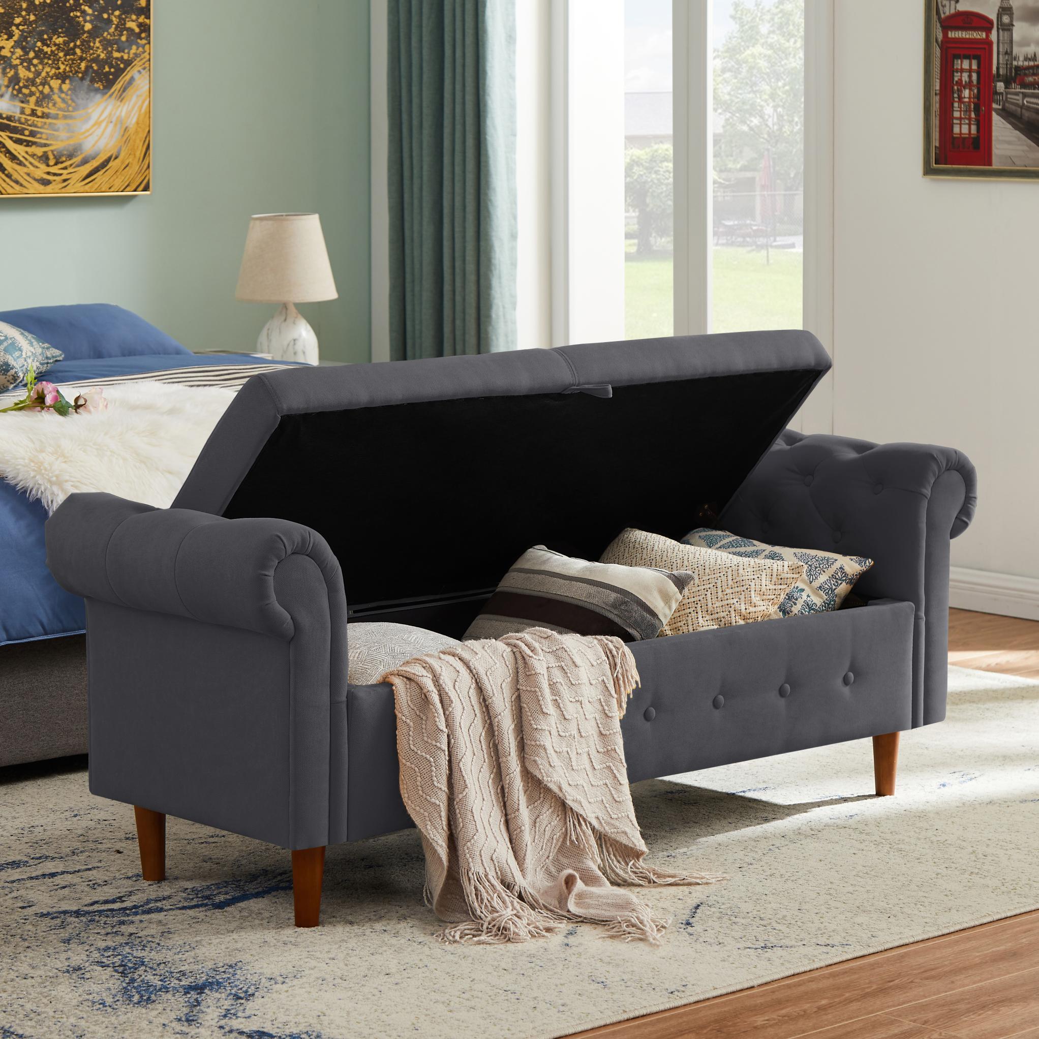 New Style Space Saving Storage Multipurpose Rectangular Sofa Bench with Large Storage Space