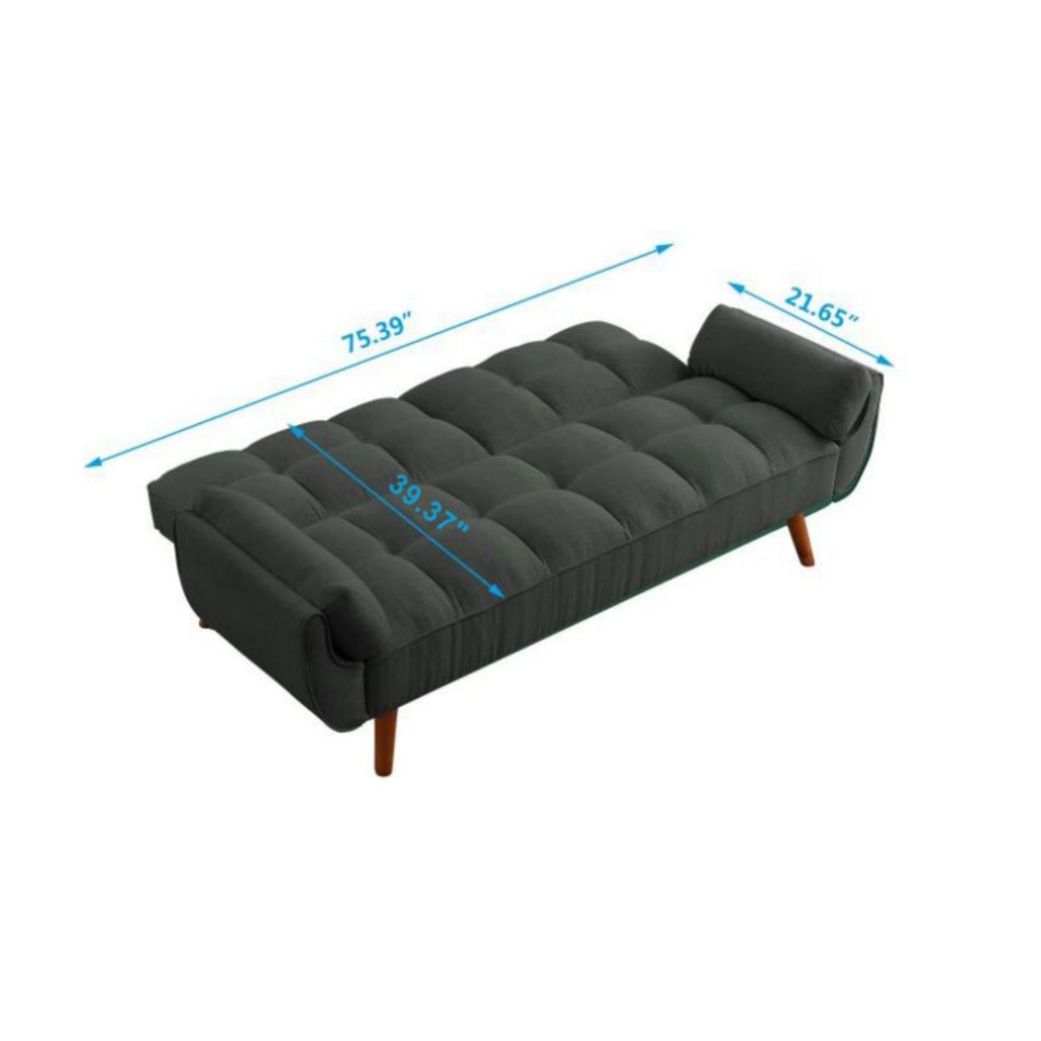 New Design Velvet Sofa Furniture Adjustable Backrest Easily Assembles Loveseat