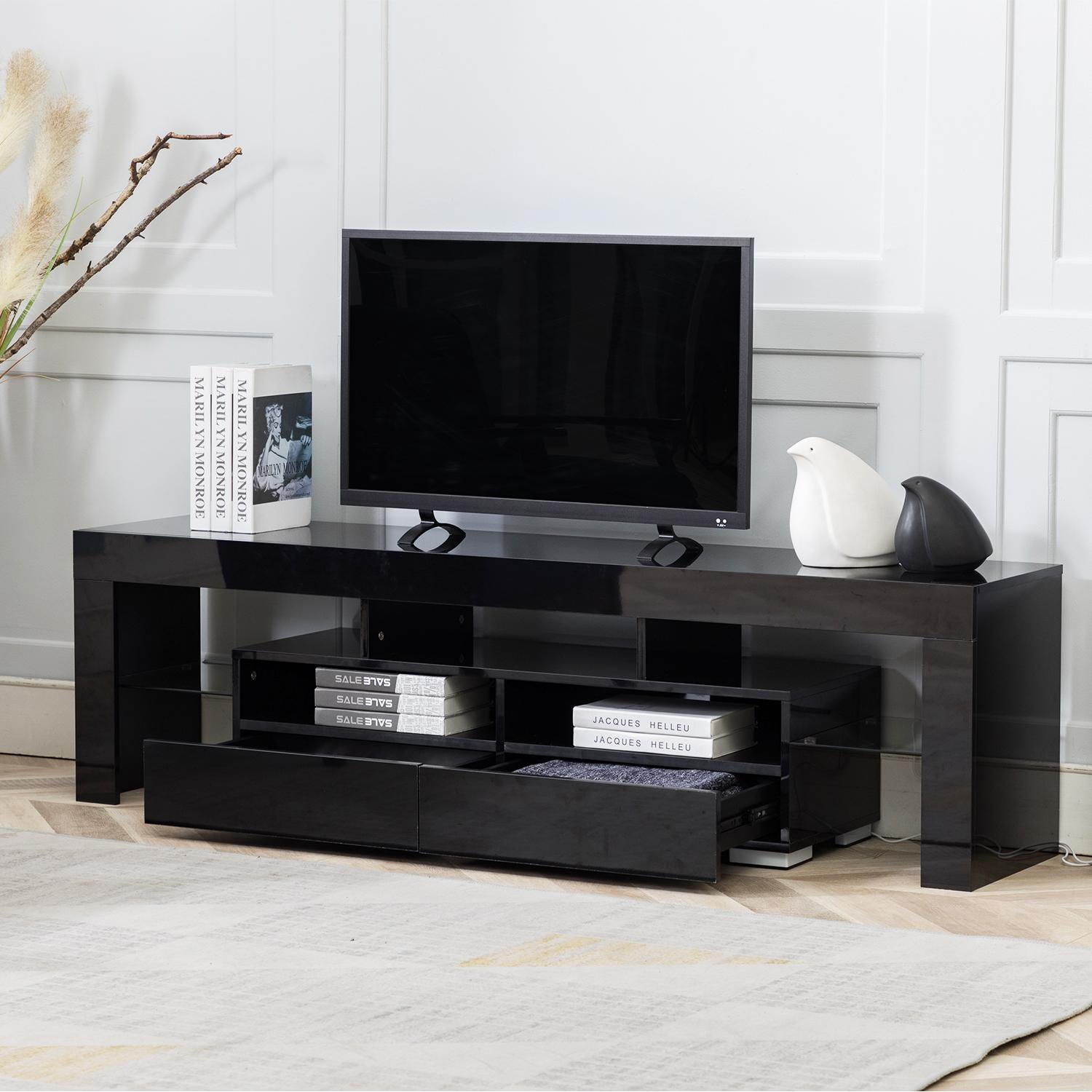 Wood LED TV Cabinet Table for 65 Inch TV