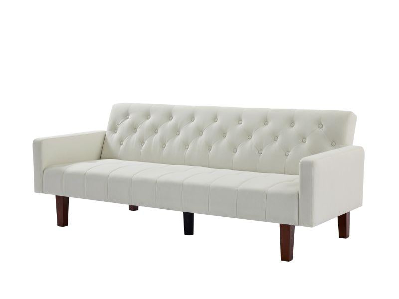 Factory Tufted Back Sofa Mid-Century Convertible Sofa Bed for Living Room